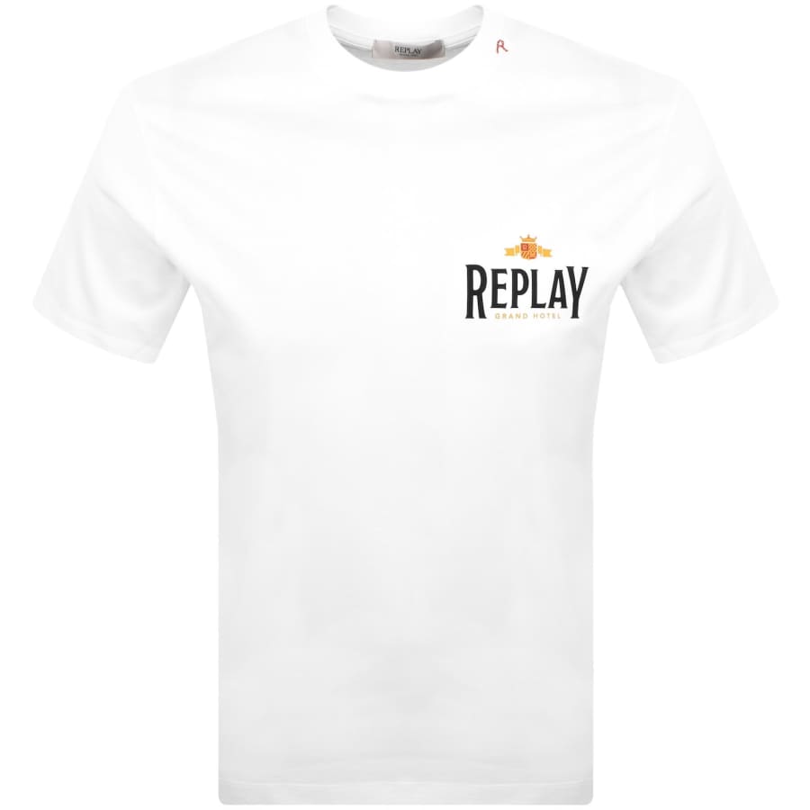 Image number 2 for Replay Logo T Shirt White