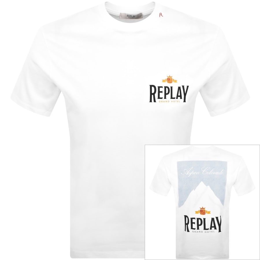 Image number 1 for Replay Logo T Shirt White