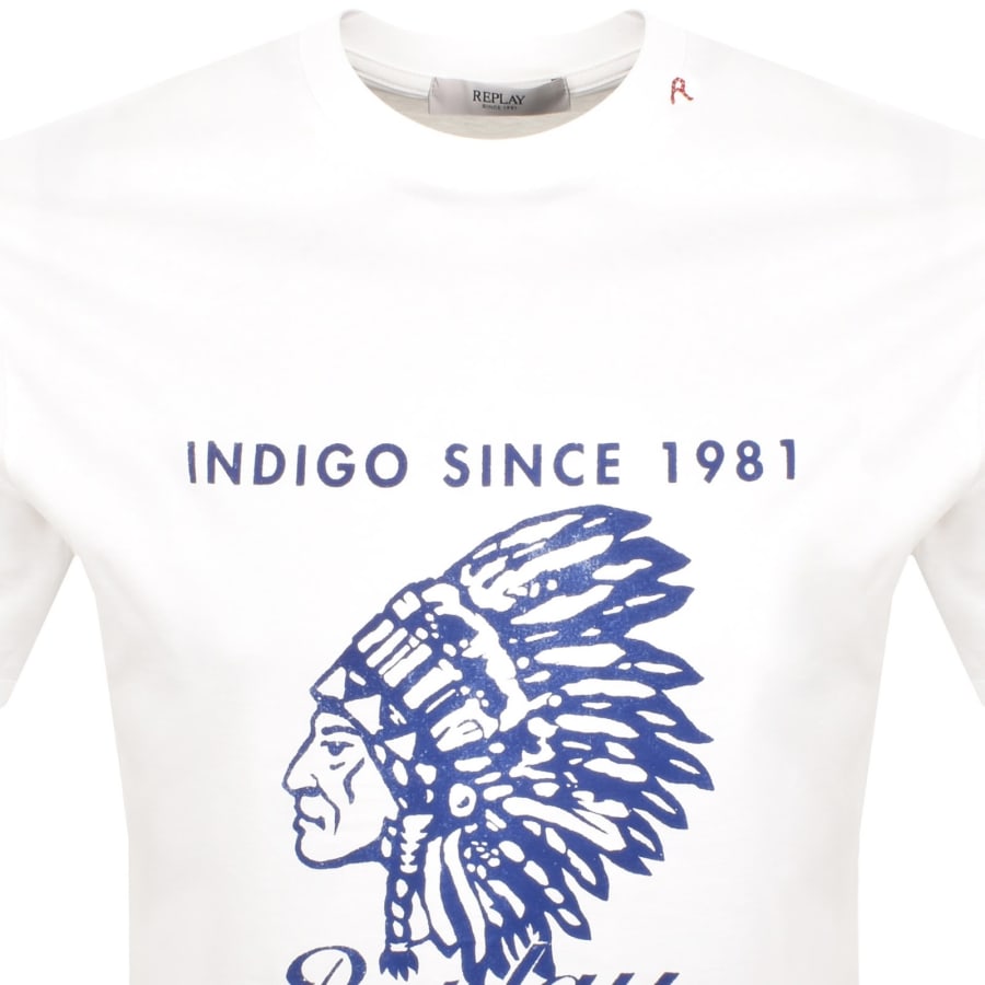 Image number 2 for Replay Logo T Shirt White