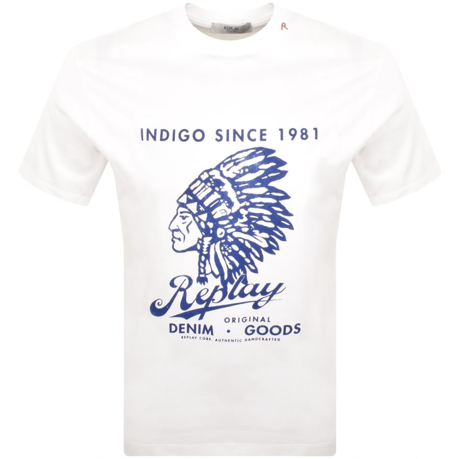 Image number 1 for Replay Logo T Shirt White