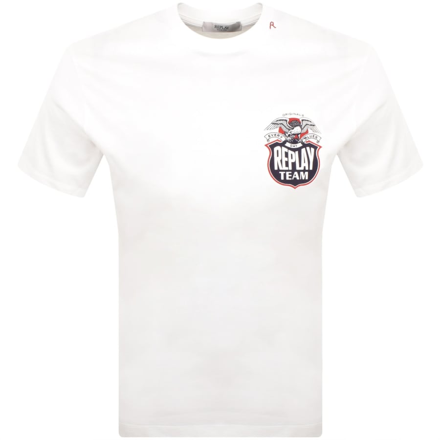Image number 2 for Replay Logo T Shirt White
