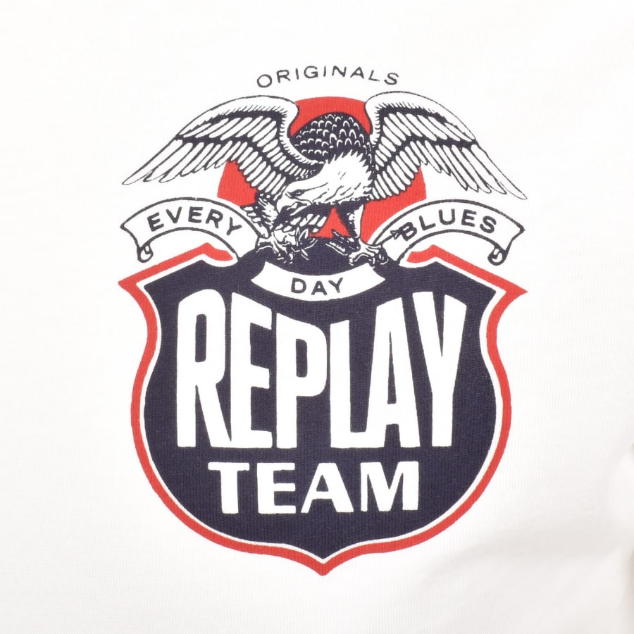 Image number 3 for Replay Logo T Shirt White