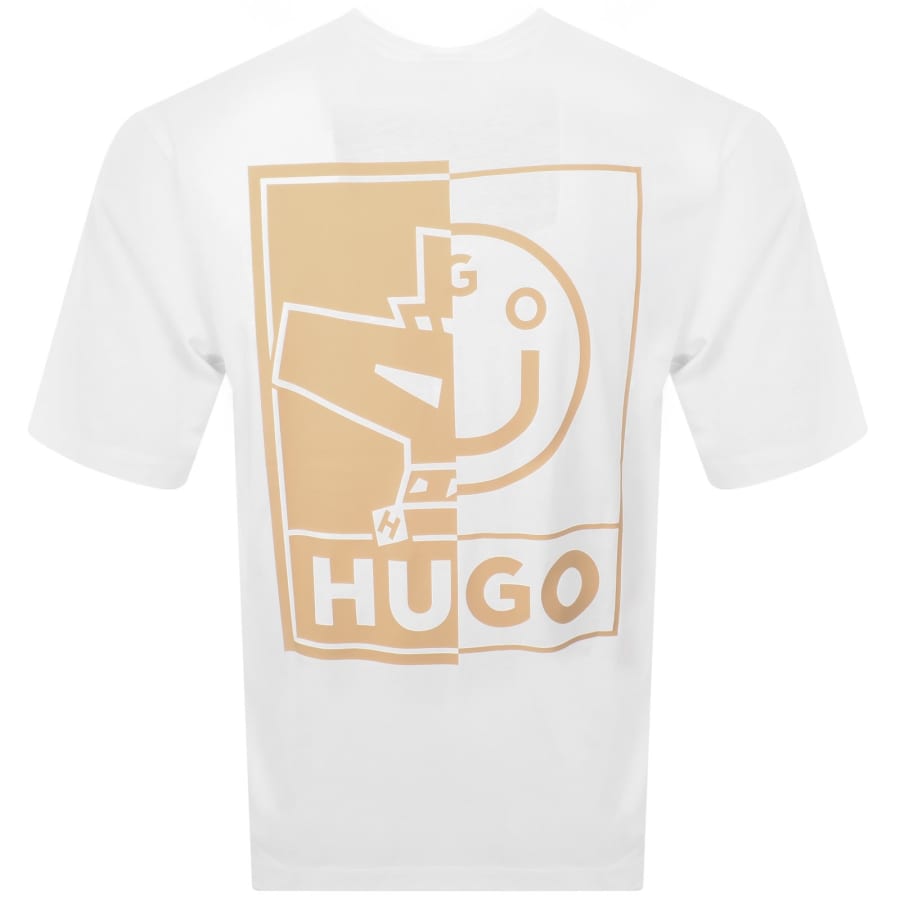 Image number 5 for HUGO Blue Nedix T Shirt White