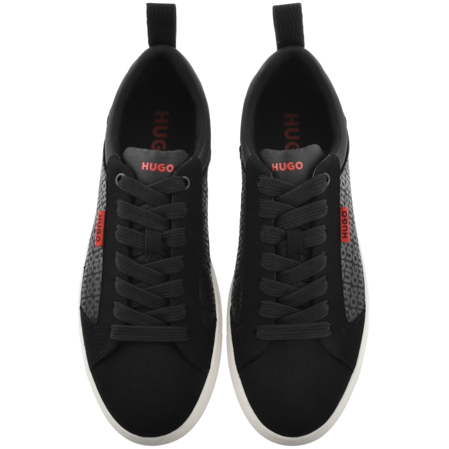 Image number 3 for HUGO Morrie Tennis Trainers Black