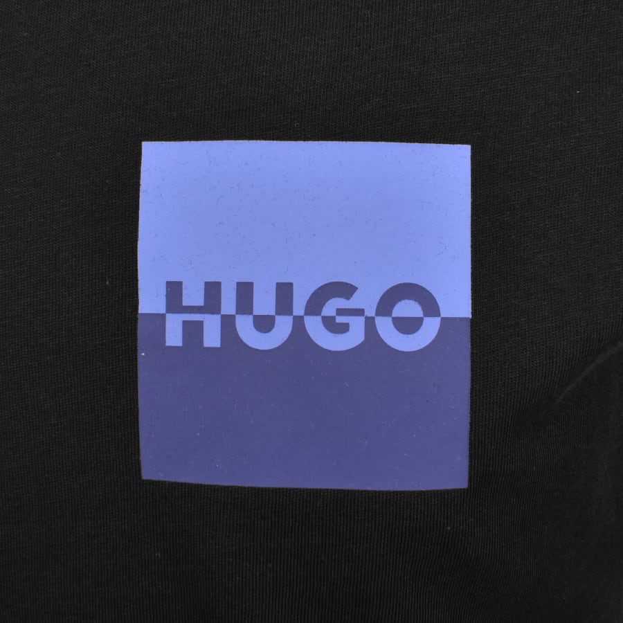 Image number 3 for HUGO Dapusi Crew Neck T Shirt Black