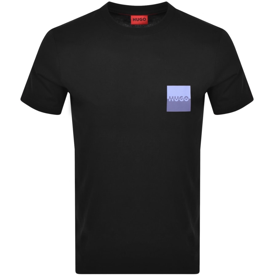 Image number 1 for HUGO Dapusi Crew Neck T Shirt Black