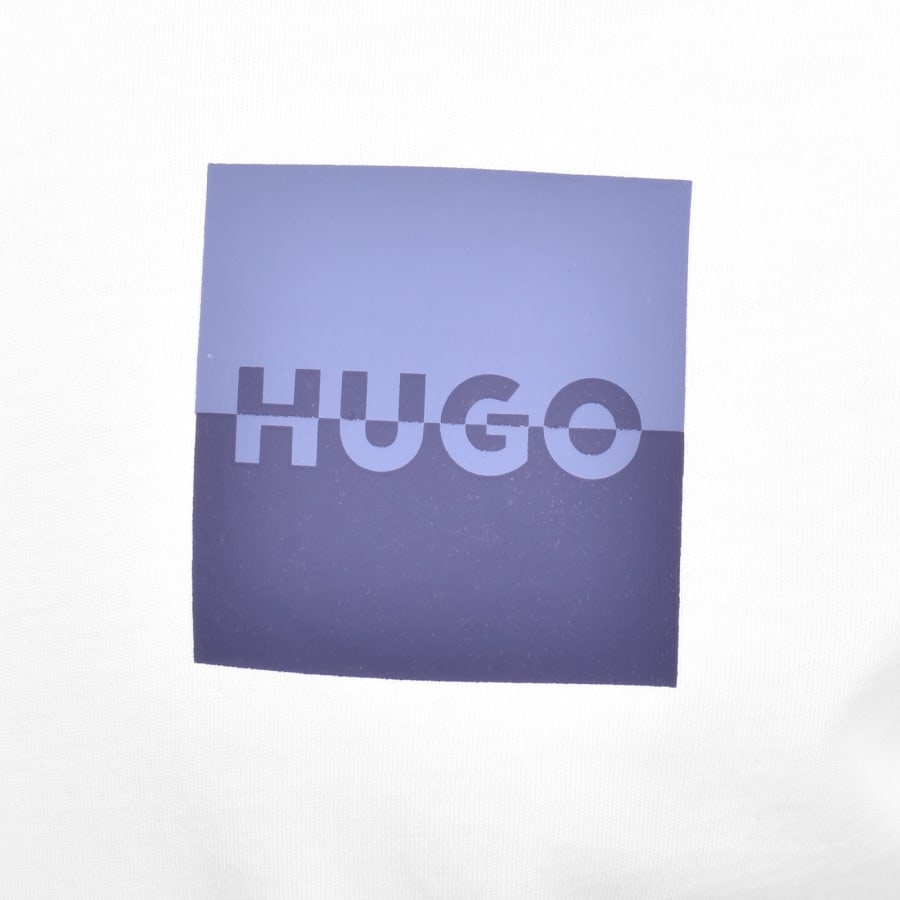 Image number 3 for HUGO Dapusi Crew Neck T Shirt White