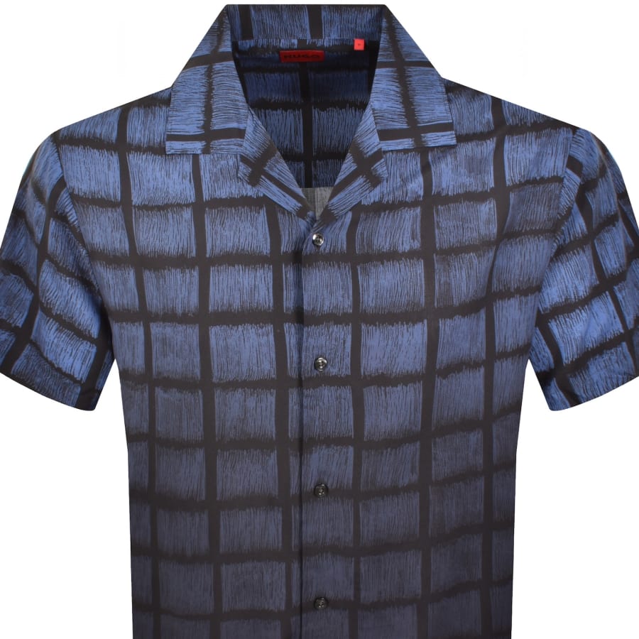 Image number 2 for HUGO Espino Shirt Navy