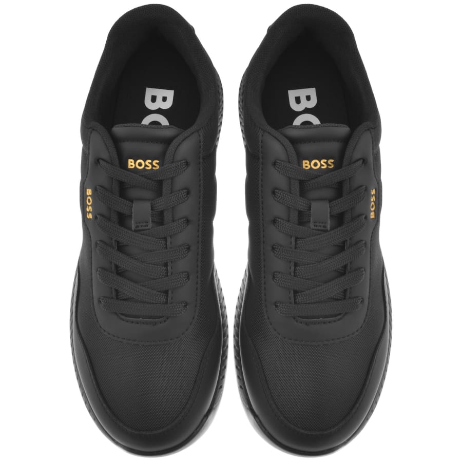 Image number 3 for BOSS Titanium Runner Trainers Black