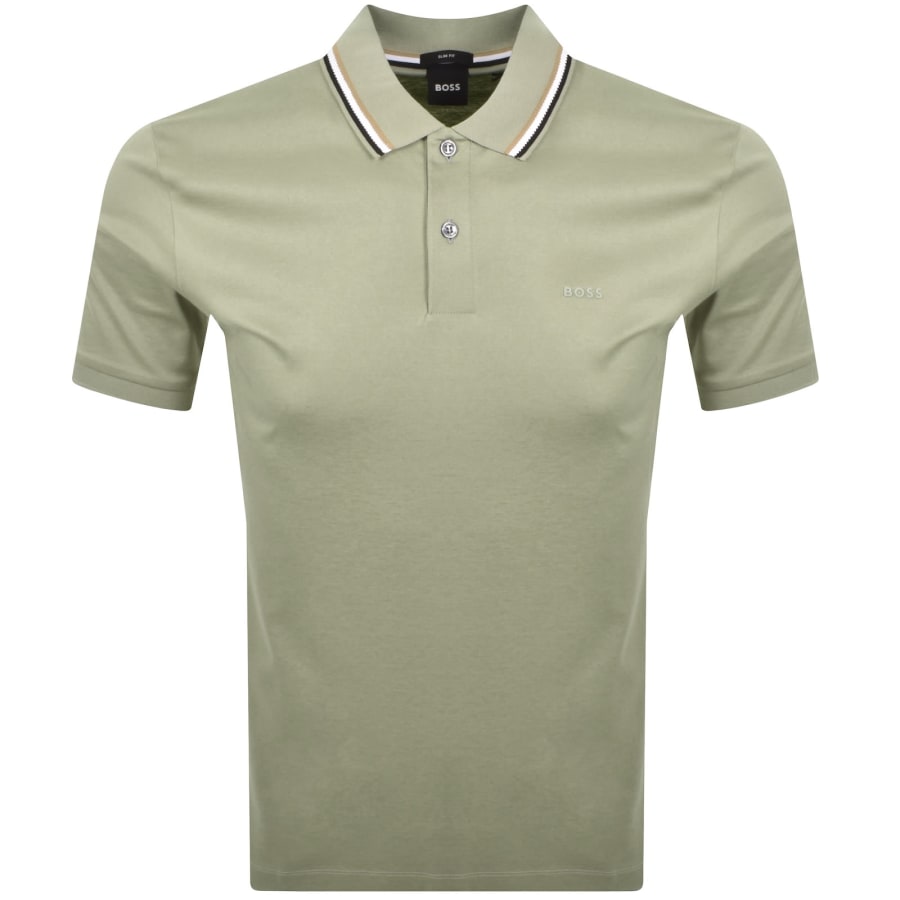 Image number 1 for BOSS Penrose 38 Polo T Shirt Green