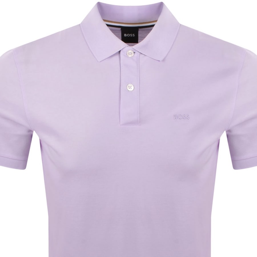 Image number 2 for BOSS Pallas Polo T Shirt Lilac