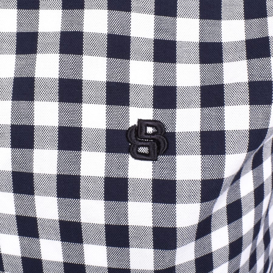 Image number 3 for BOSS H Roan Long Sleeve Shirt Navy