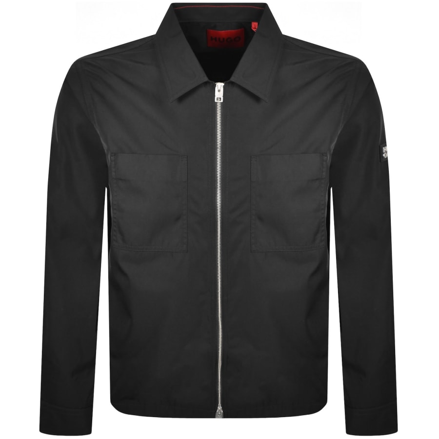 Image number 2 for HUGO Evalom Overshirt Jacket Black