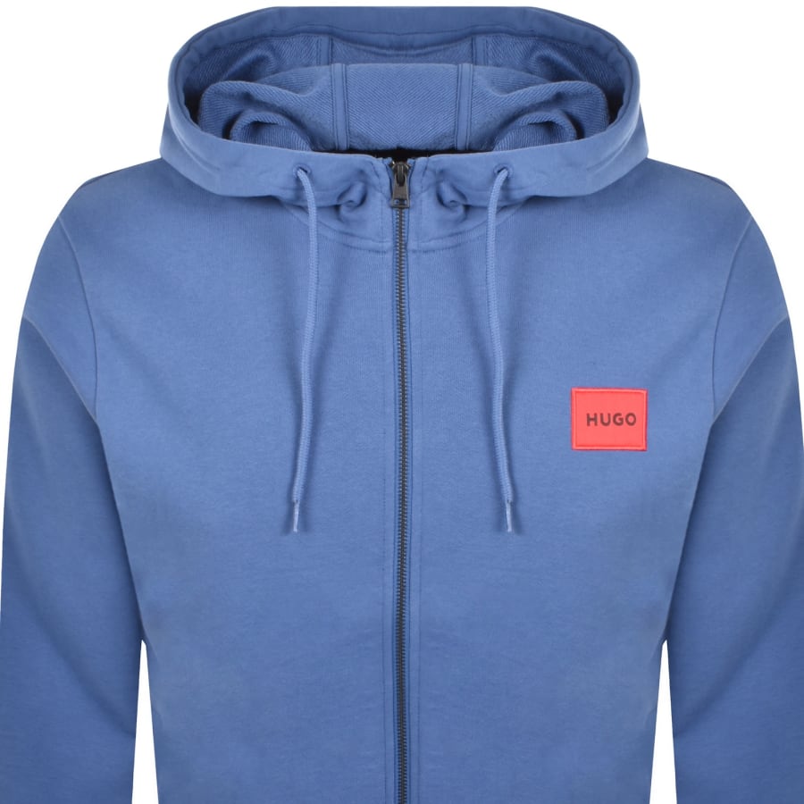 Image number 2 for HUGO Daple212 Hoodie Medium Blue