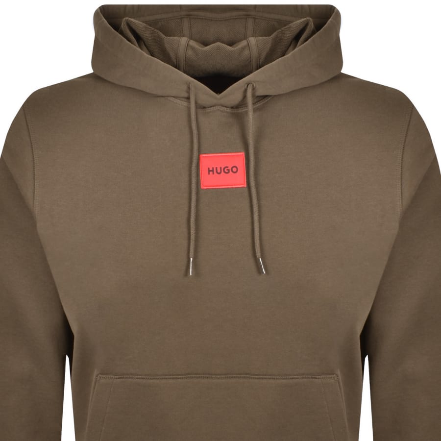 Image number 2 for HUGO Daratschi214 Hoodie Brown