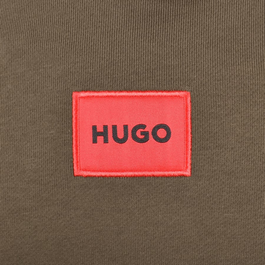 Image number 3 for HUGO Daratschi214 Hoodie Brown