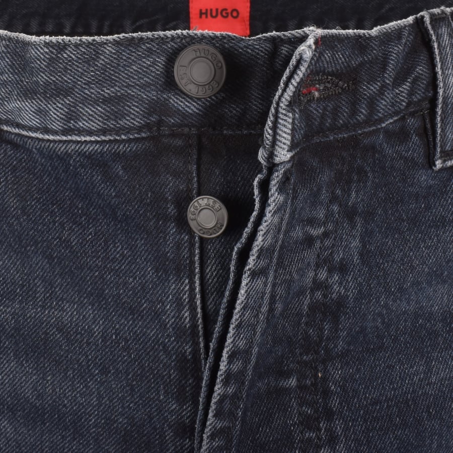 Image number 5 for HUGO 634 Tapered Fit Jeans Dark Blue