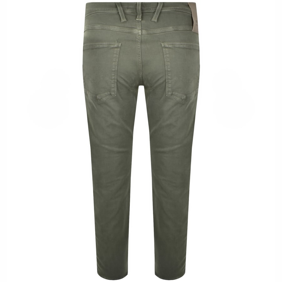 Image number 3 for Replay Anbass Slim Fit Jeans Green