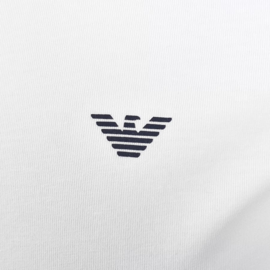 Image number 4 for Emporio Armani 2 Pack Logo T Shirts White