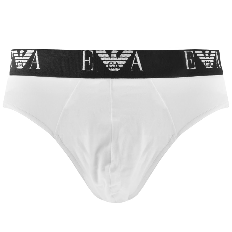 Image number 2 for Emporio Armani 3 Pack Briefs White