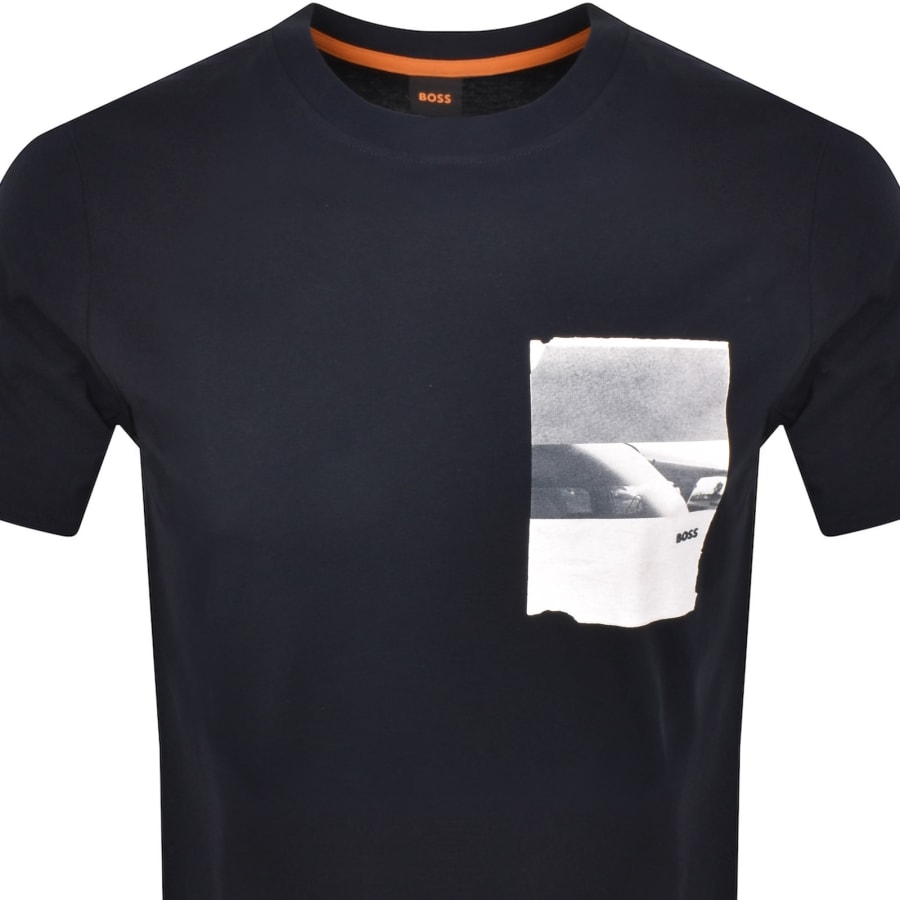 Image number 2 for BOSS Te Container T Shirt Navy