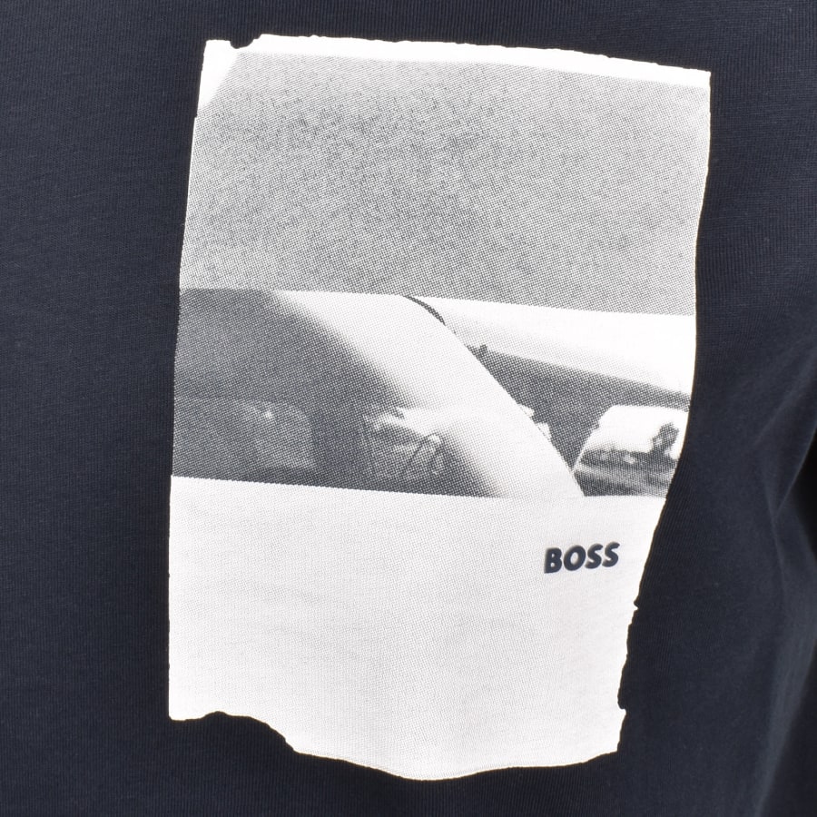 Image number 3 for BOSS Te Container T Shirt Navy