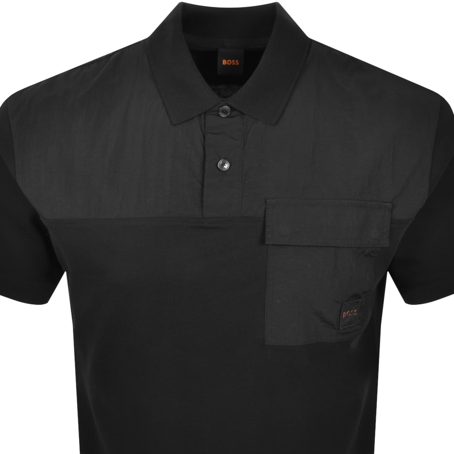 Image number 2 for BOSS PE Panel SS Polo T Shirt Black