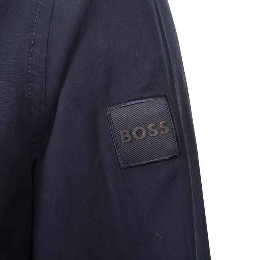 Image number 4 for BOSS Locky 2 Overshirt Dark Blue