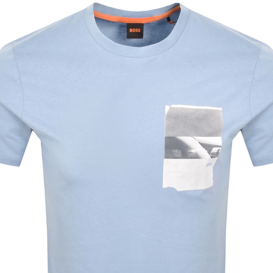 Image number 2 for BOSS Te Container T Shirt Blue