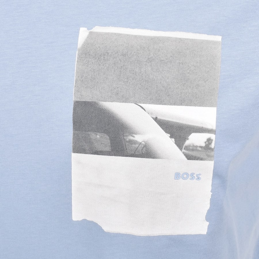 Image number 3 for BOSS Te Container T Shirt Blue