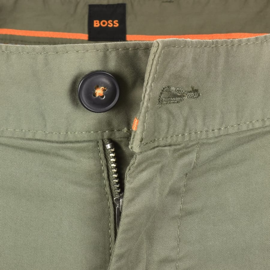 Image number 4 for BOSS Chino Slim Shorts Green