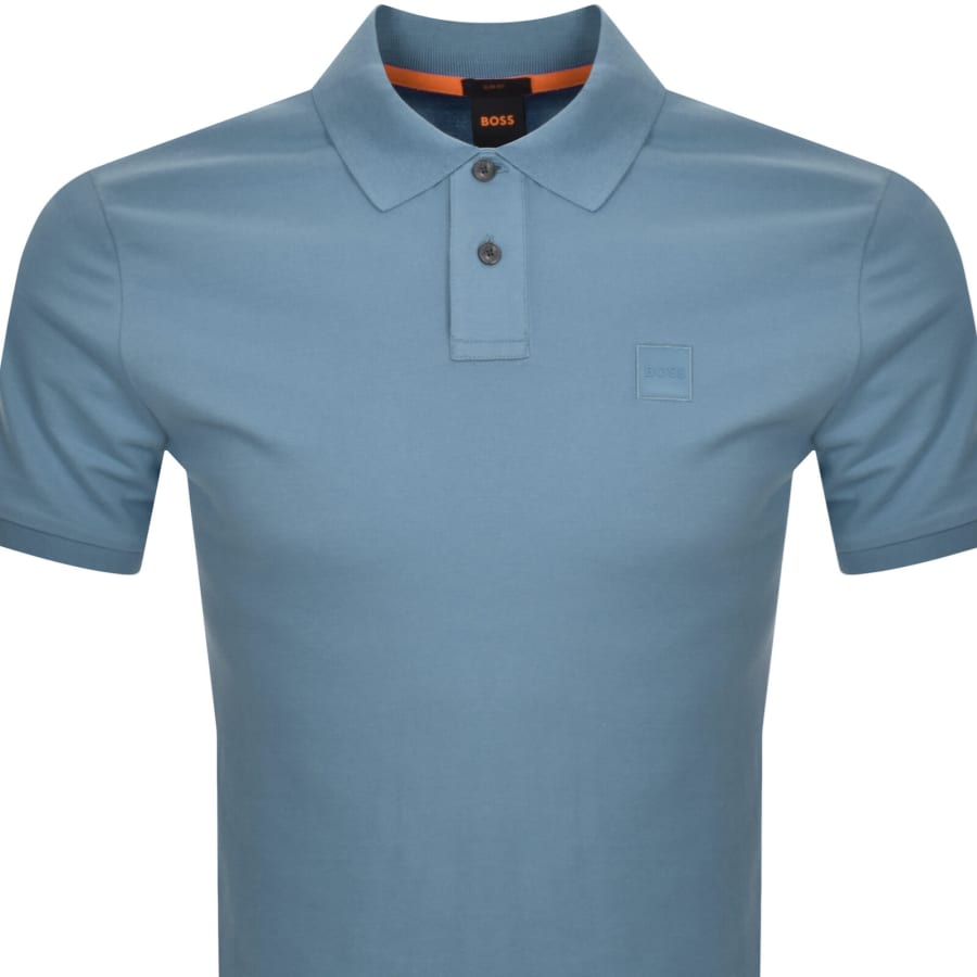 Image number 2 for BOSS Slim Fit Passenger Polo T Shirt Blue