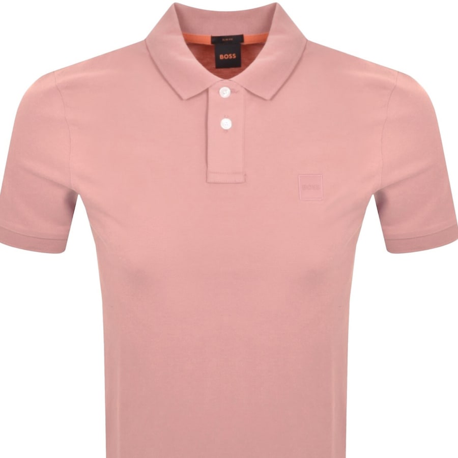 Image number 2 for BOSS Passenger Polo T Shirt Pink