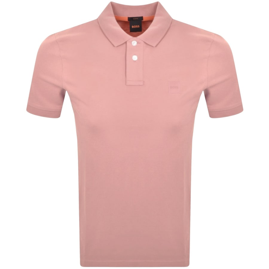 Image number 1 for BOSS Passenger Polo T Shirt Pink