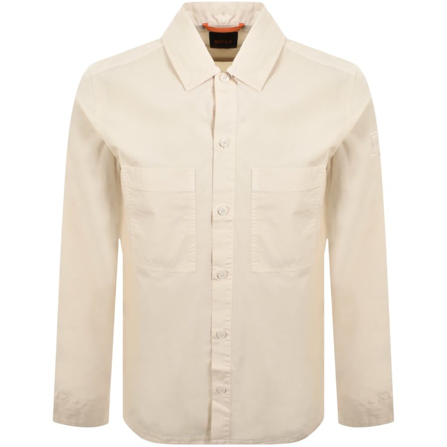 Image number 2 for BOSS Locky 2 Overshirt Pale Yellow