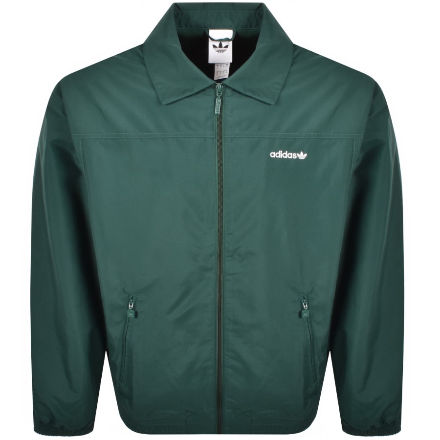 Image number 1 for adidas Originals Brushed Track Top Green