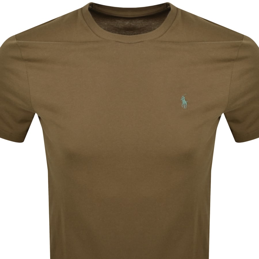 Image number 2 for Ralph Lauren Logo T Shirt Brown