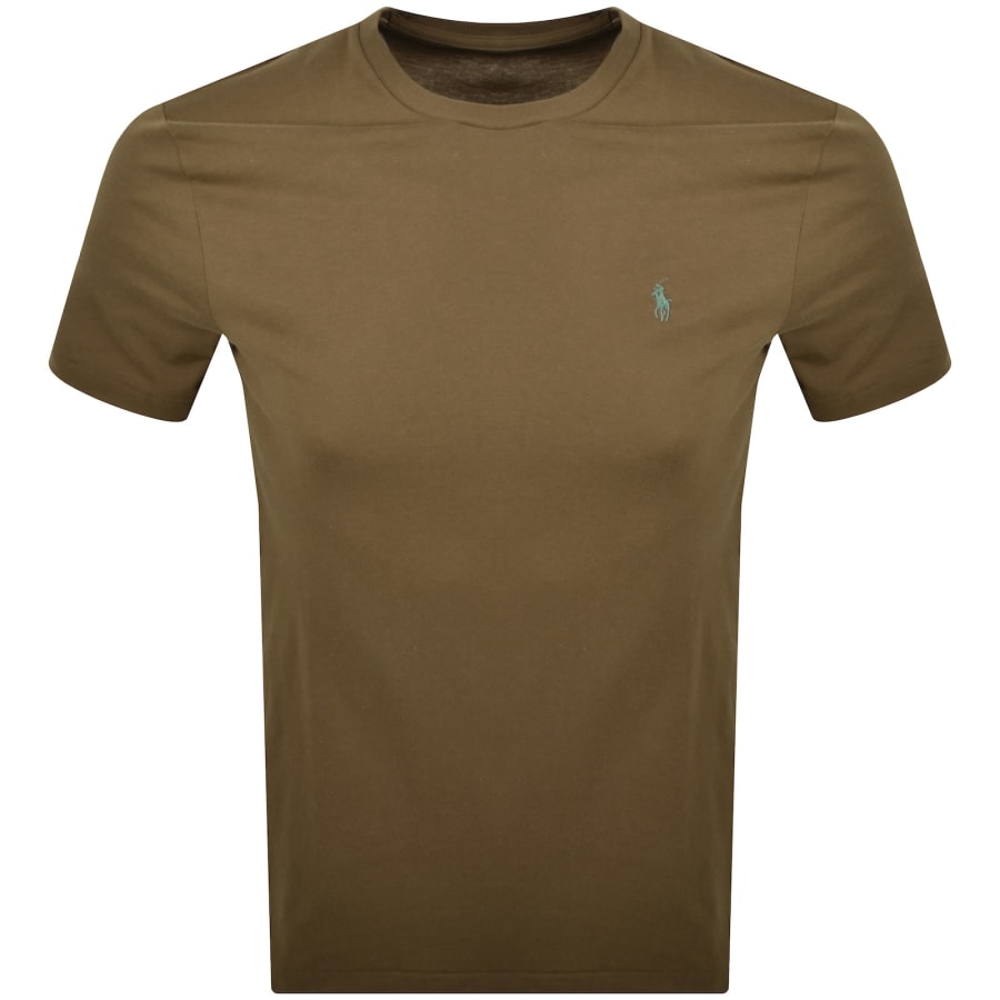 Image number 1 for Ralph Lauren Logo T Shirt Brown