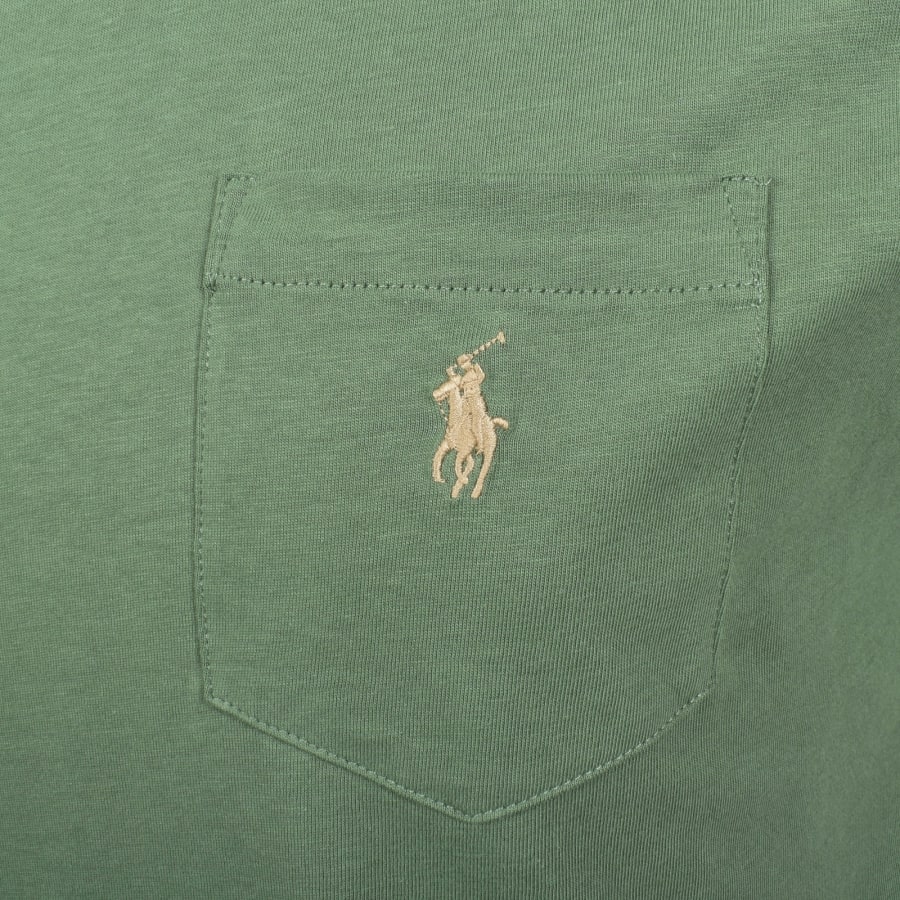 Image number 3 for Ralph Lauren Logo T Shirt Green