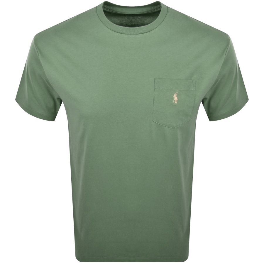 Image number 1 for Ralph Lauren Logo T Shirt Green