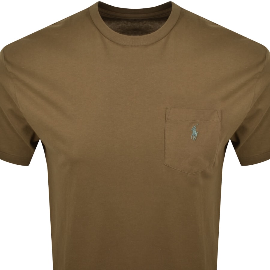 Image number 2 for Ralph Lauren Logo T Shirt Brown
