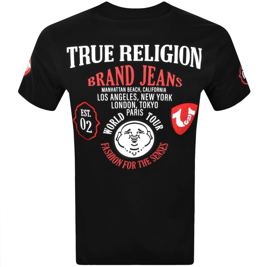 Image number 5 for True Religion Patch T Shirt Black