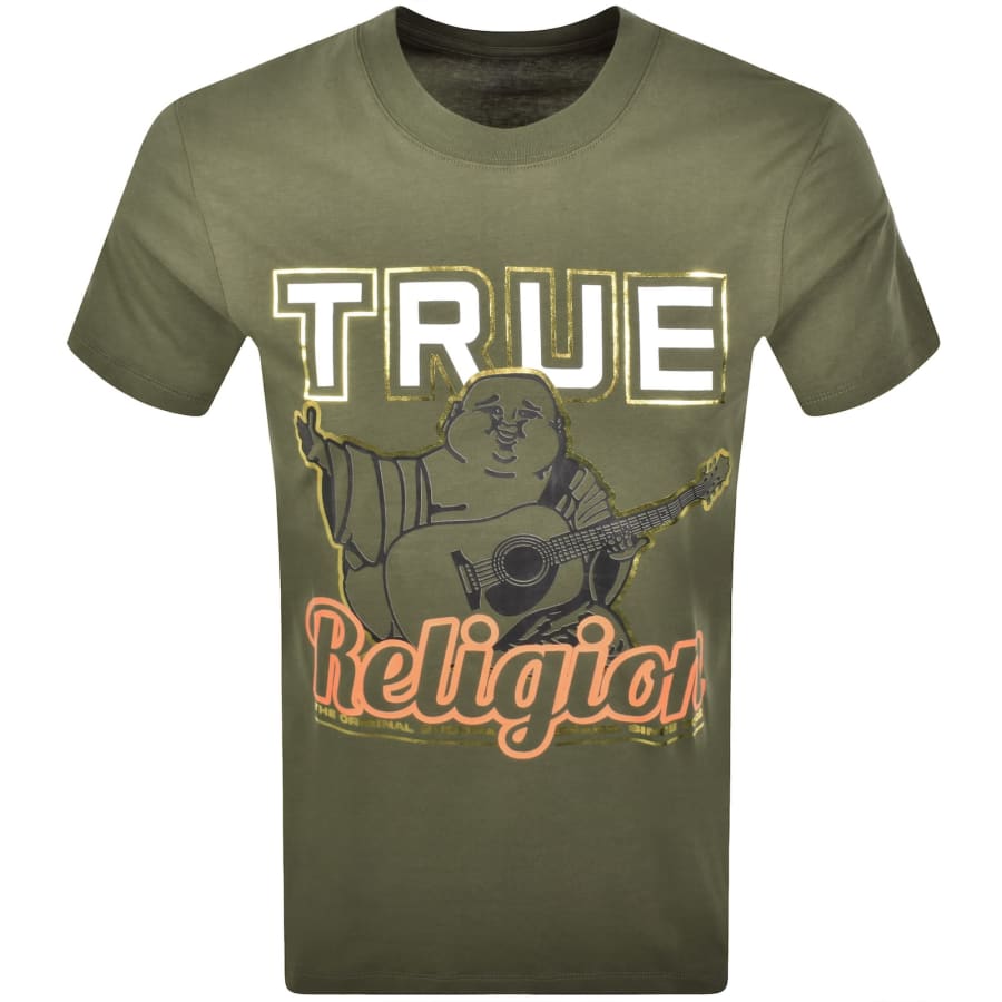 Image number 1 for True Religion Buddah T Shirt Kalamata Green