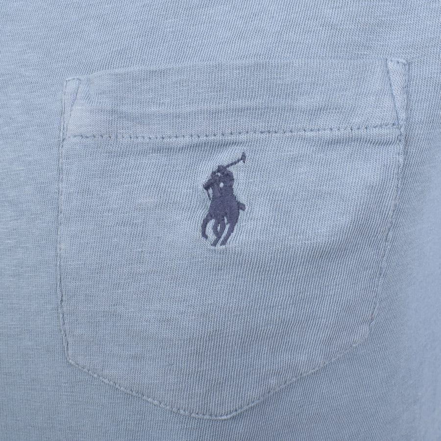 Image number 3 for Ralph Lauren Pocket Polo T Shirt Blue
