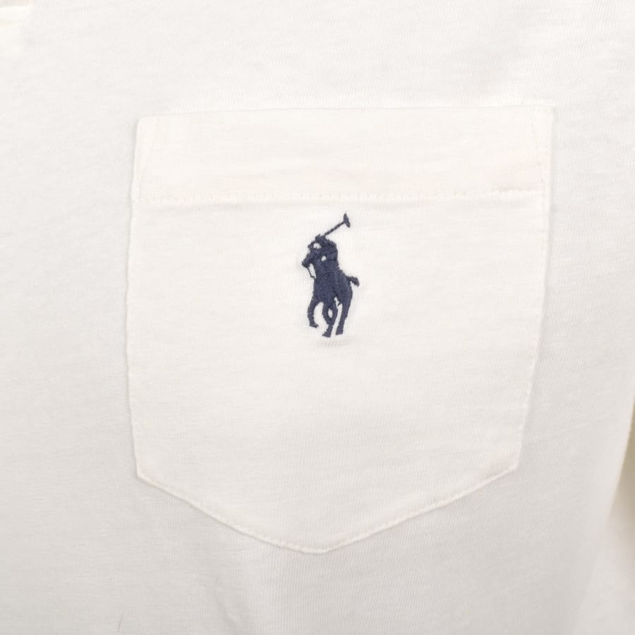 Image number 3 for Ralph Lauren Pocket Polo T Shirt Off White