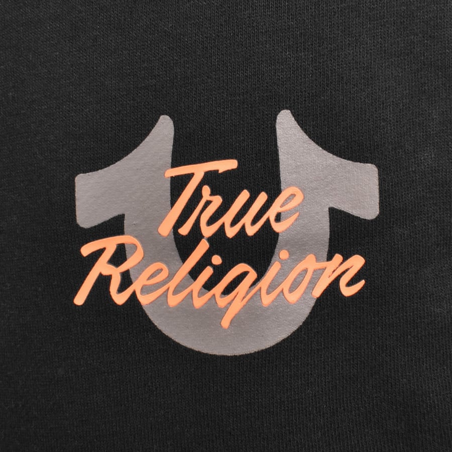 Image number 3 for True Religion Script Horseshoe Joggers Black