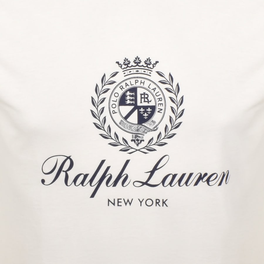 Image number 3 for Ralph Lauren Crew Neck T Shirt Off White