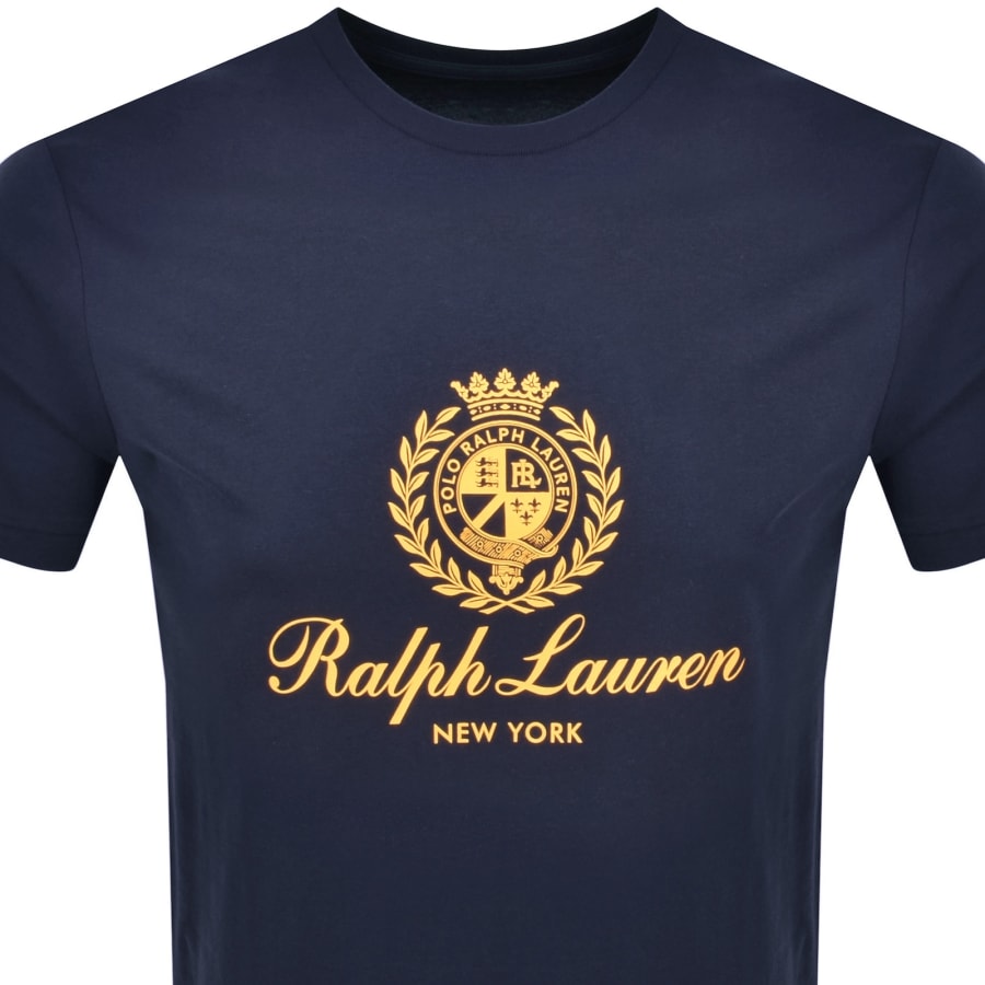 Image number 2 for Ralph Lauren Crew Neck T Shirt Navy