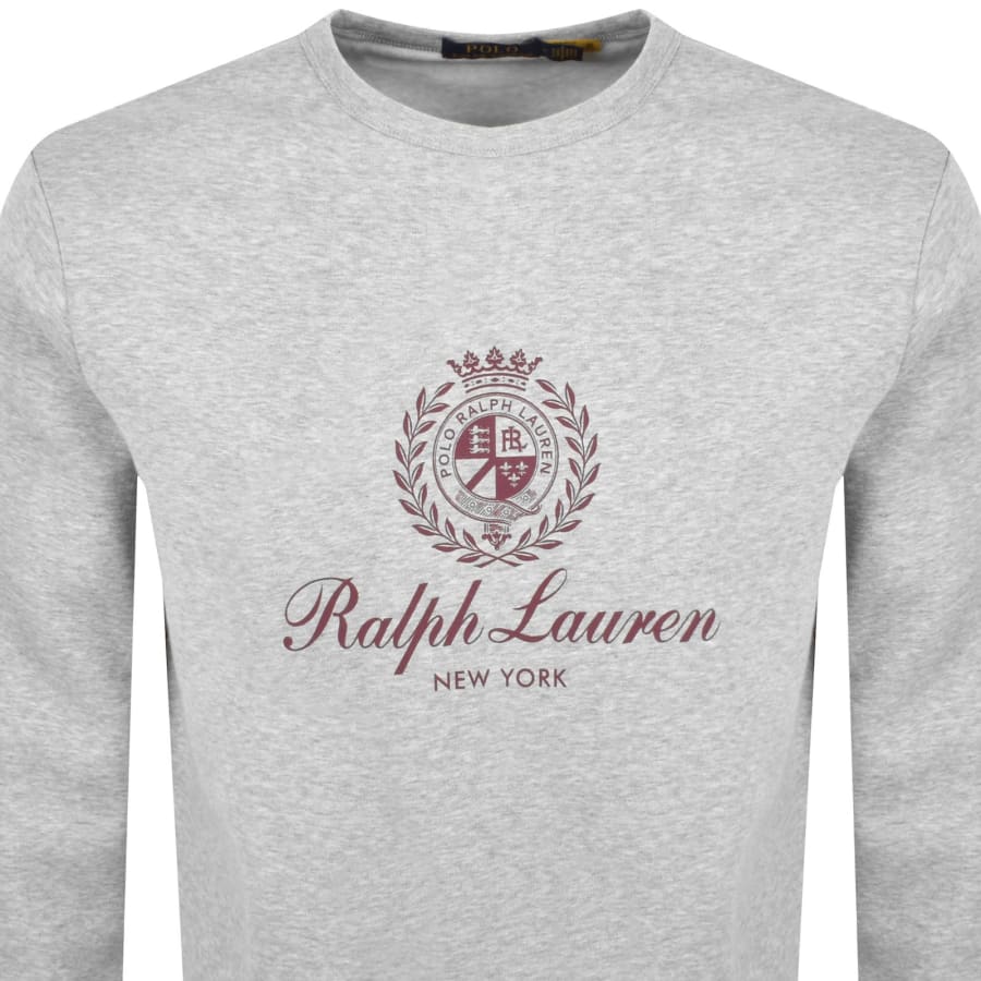 Image number 2 for Ralph Lauren Crew Neck Sweatshirt Grey