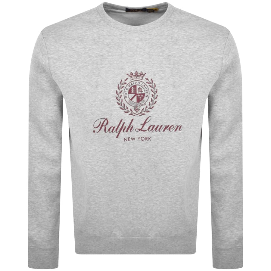 Image number 1 for Ralph Lauren Crew Neck Sweatshirt Grey